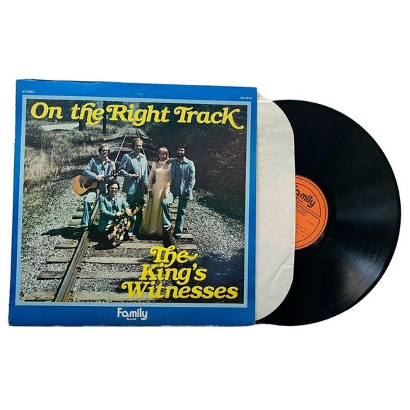 The King's Witnesses On the Right Track Vinyl LP Religious Christian Family 1014 - Picture 1 of 7